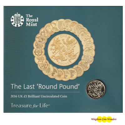 2016 BU £1 Coin Pack - Last Round Pound - Click Image to Close